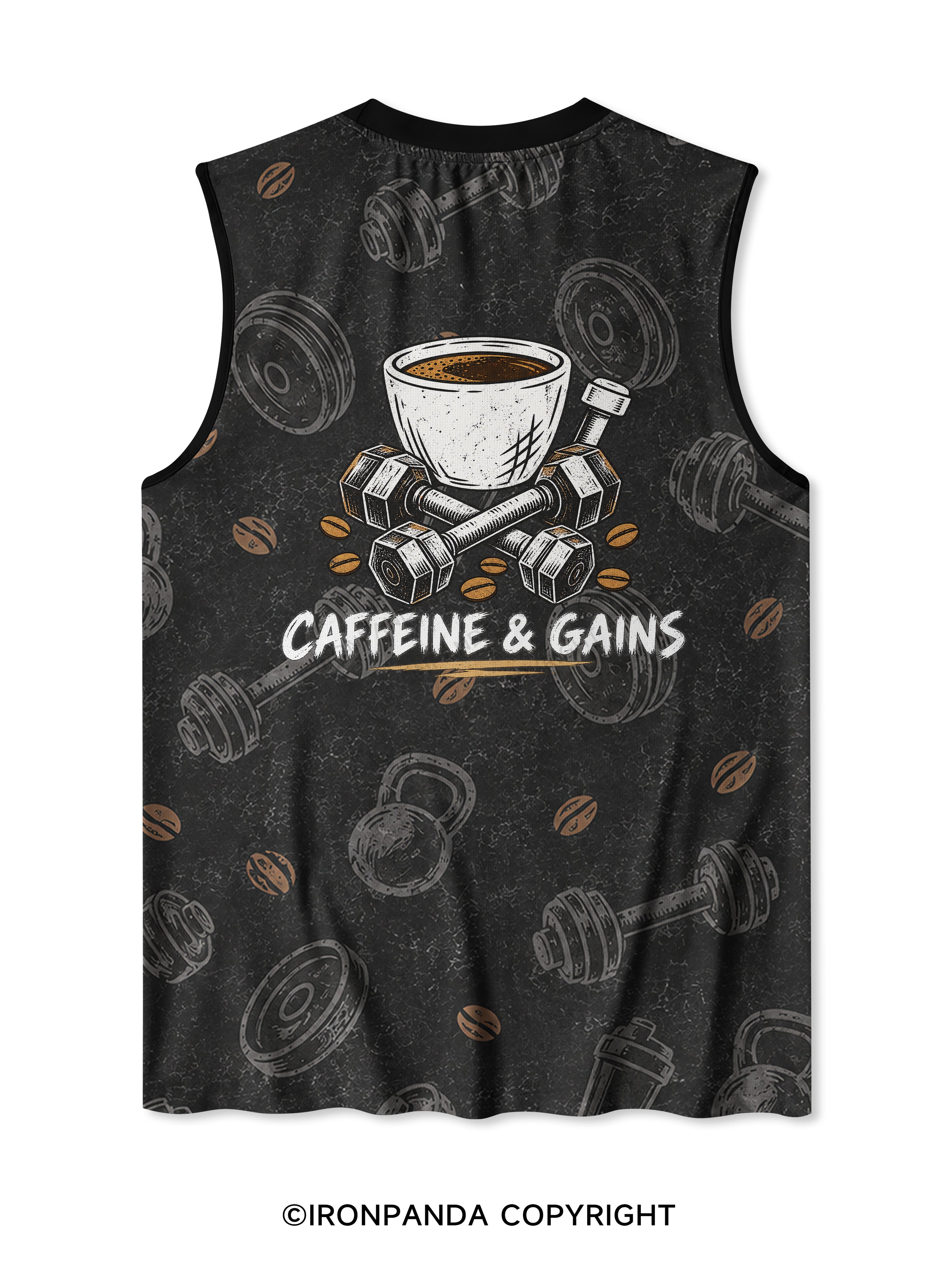 E=MC² ENERGY = MUSCLE × COFFEE² Quick-Dry Mesh Tank