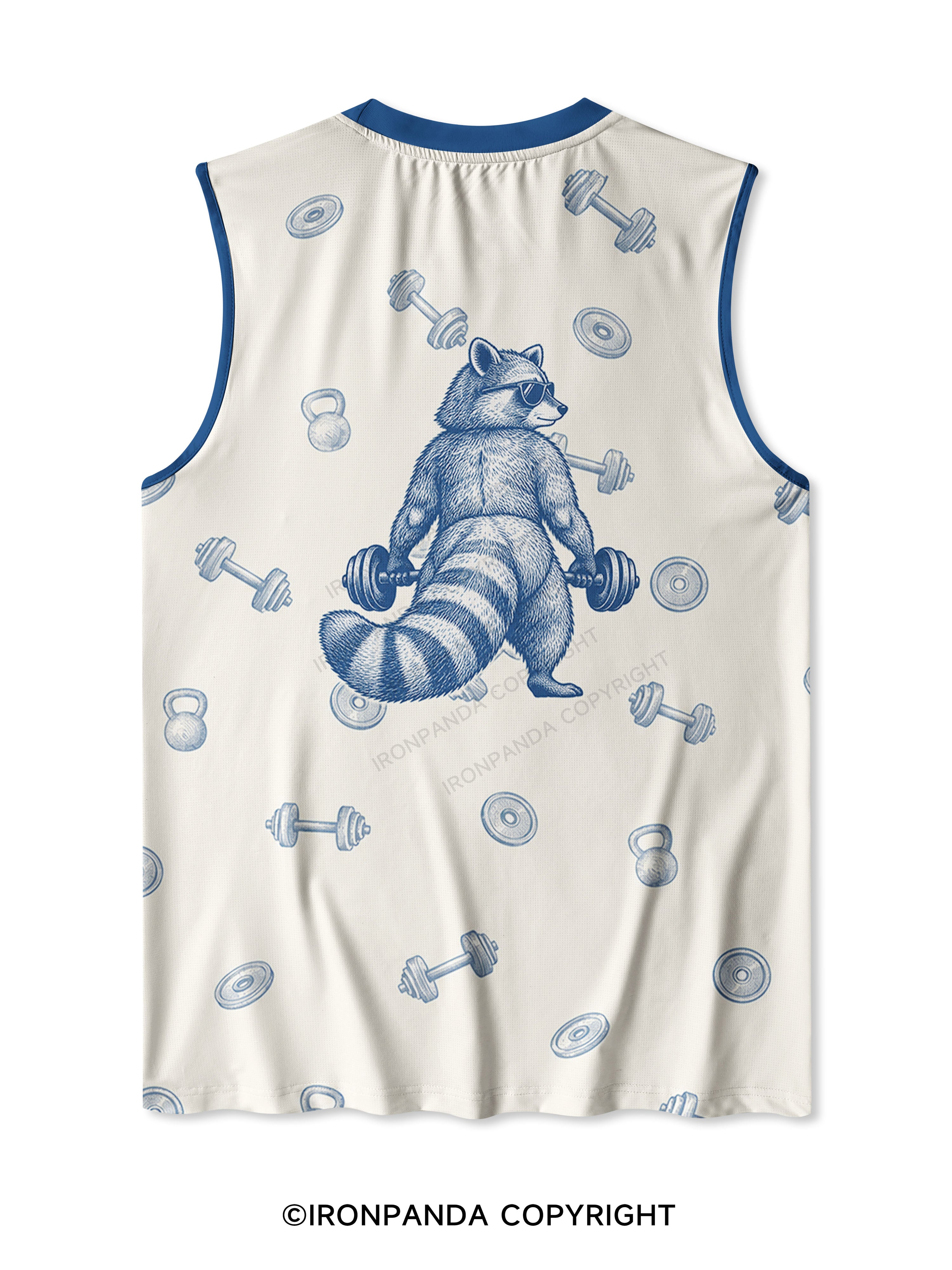 SORRY I'M LATE I WAS LIFTING Quick-Dry Mesh Tank
