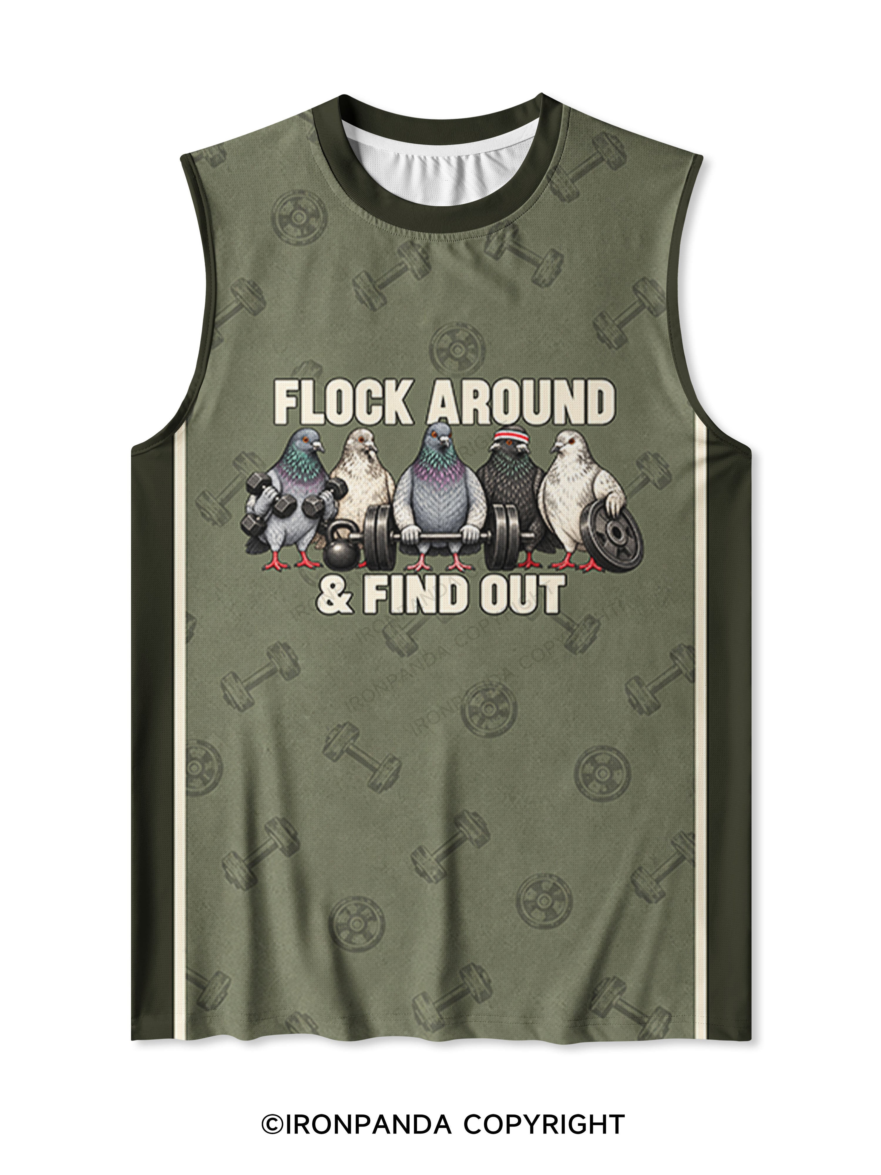 FLOCK AROUND & FIND OUT Quick-Dry Mesh Tank