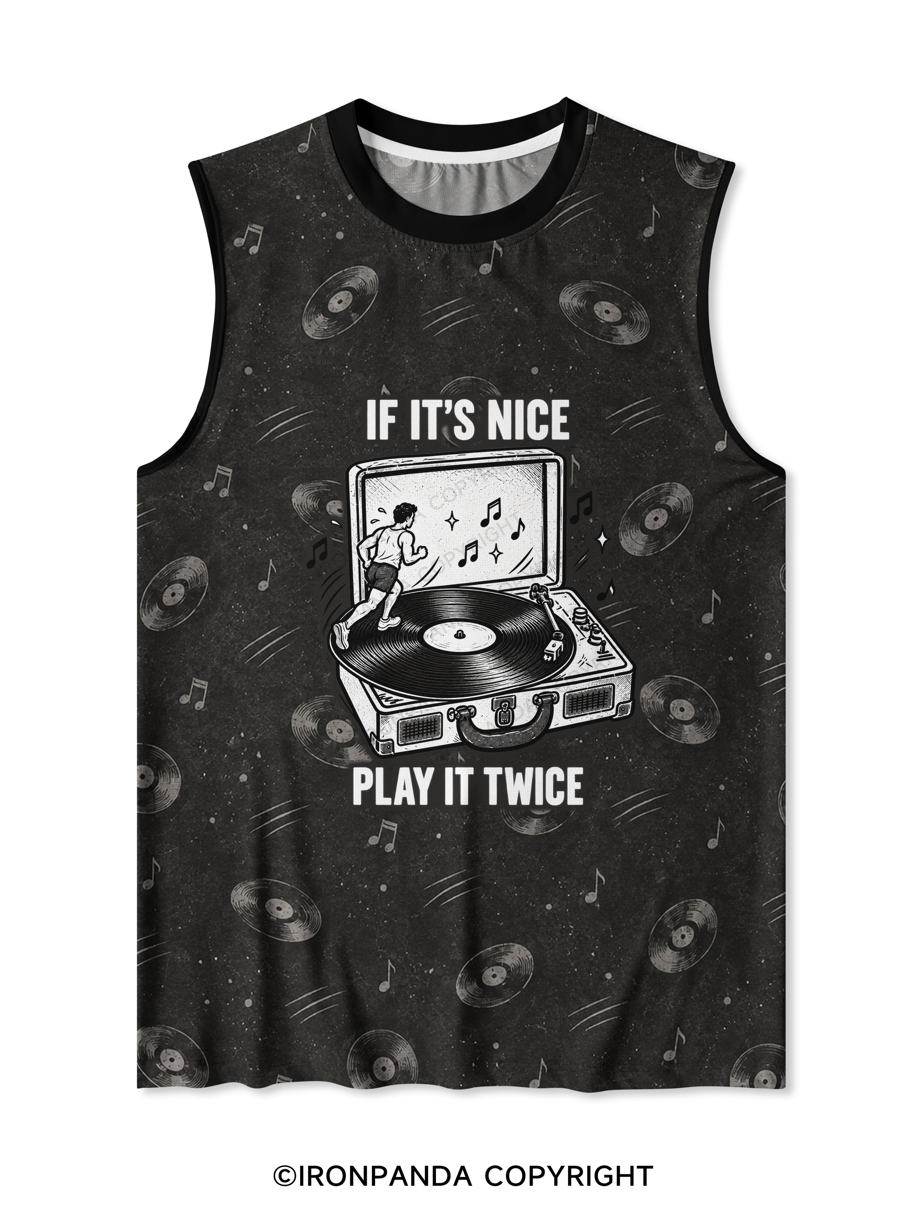IF IT'S NICE PLAY IT TWICE Quick-Dry Mesh Tank
