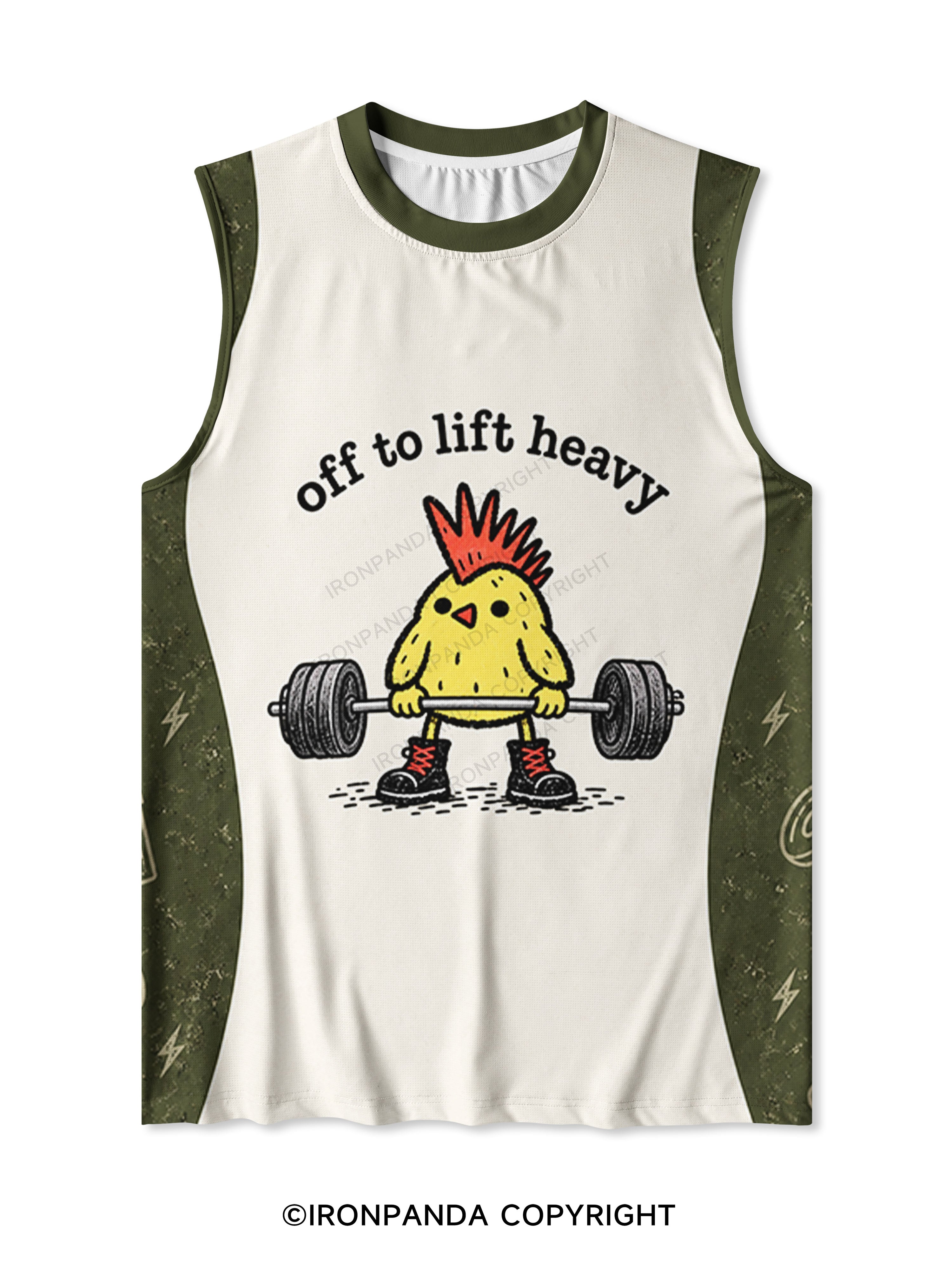 off to lift heavy Quick-Dry Mesh Tank
