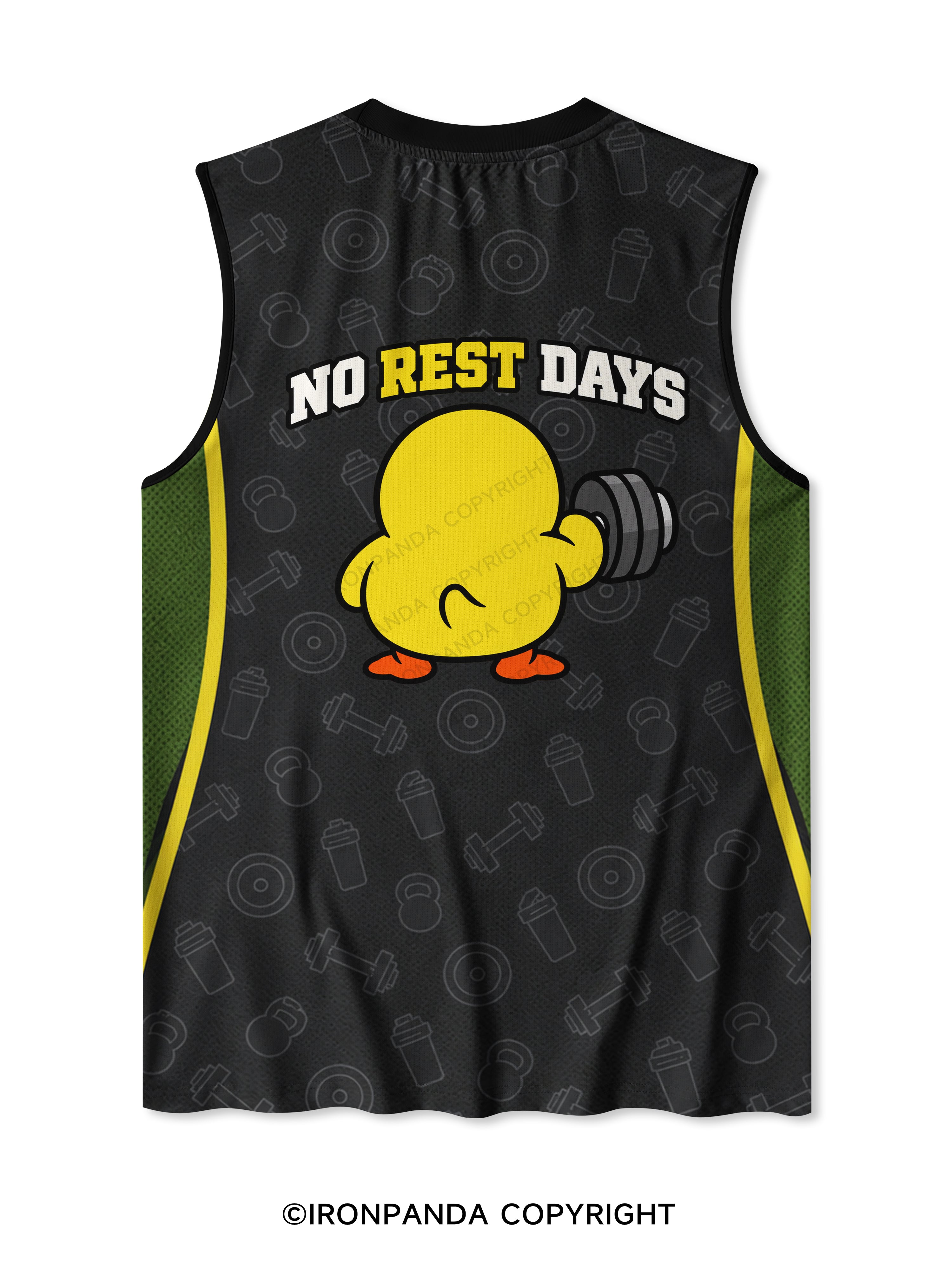 REST WAS NEVER AN OPTION Quick-Dry Mesh Tank