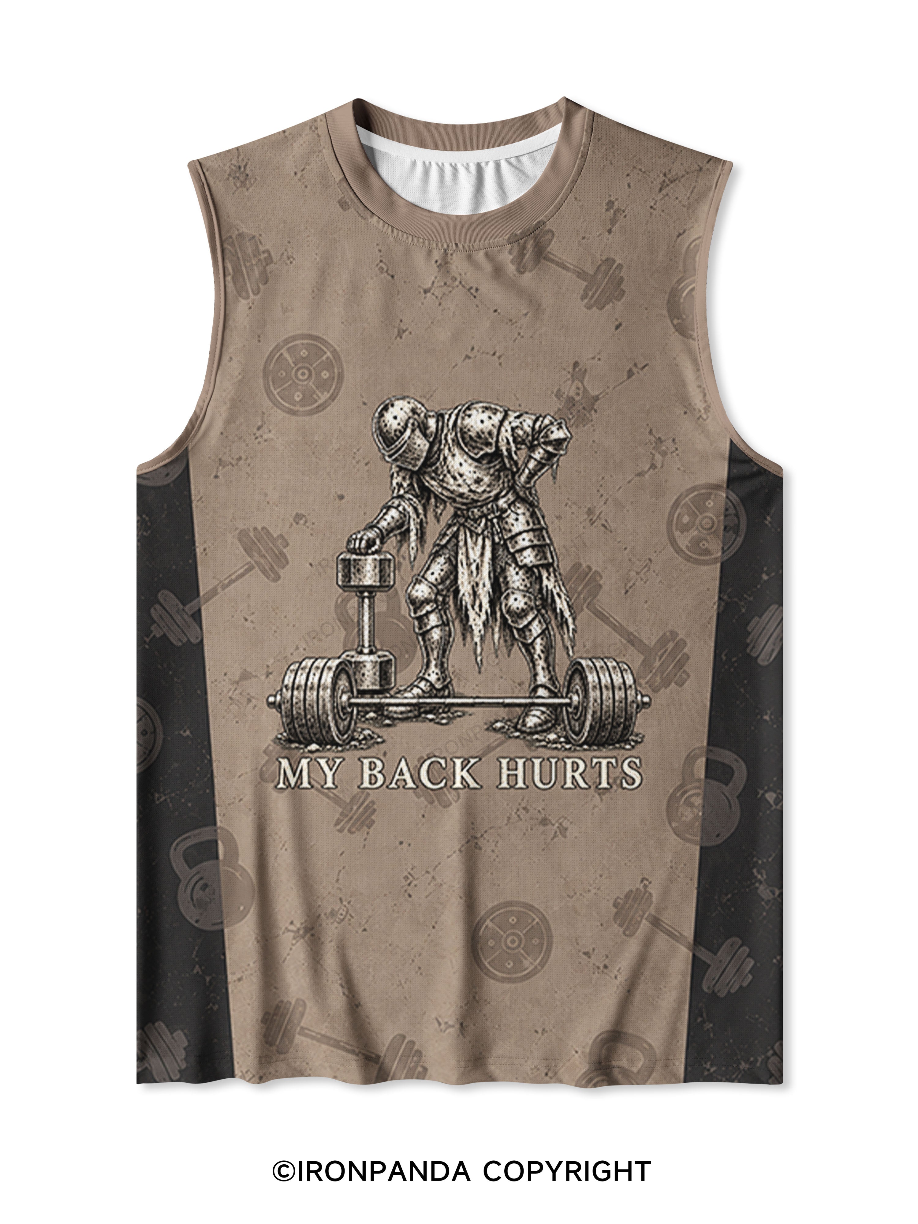 MY BACK HURTS FUNNY Quick-Dry Mesh Tank