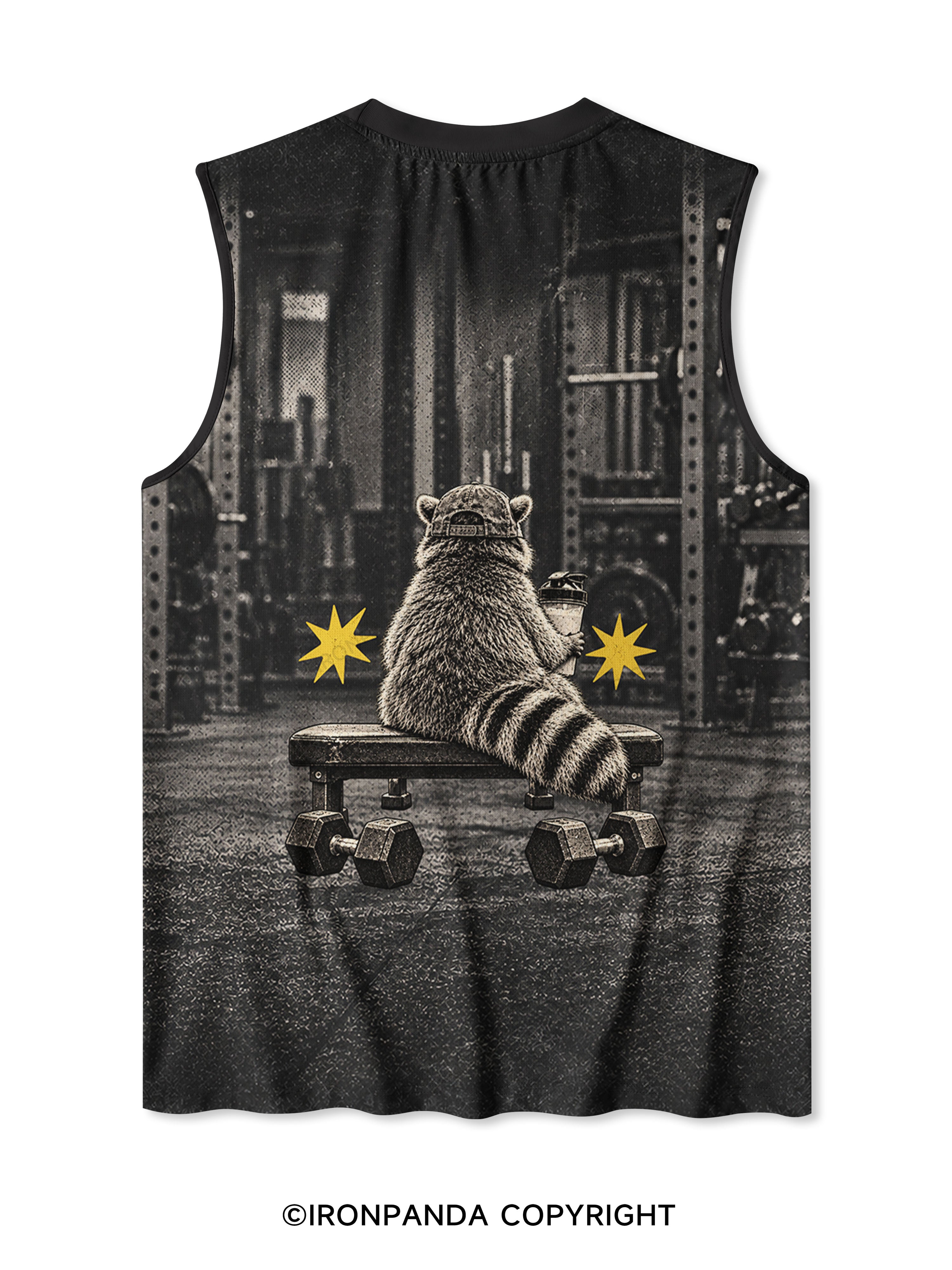 LITERALLY JUST A GYM RAT Quick-Dry Mesh Tank