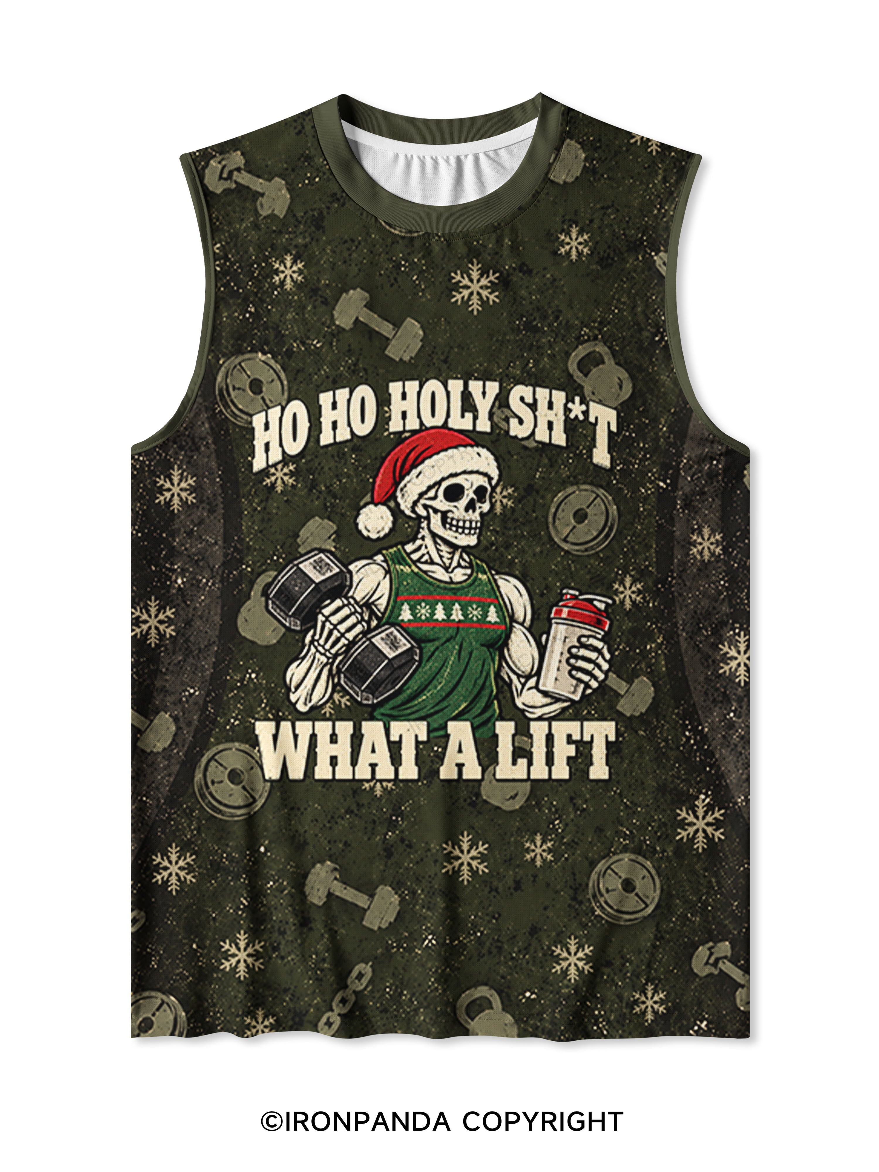 HO HO HOLY SH*T WHAT A LIFT Quick-Dry Mesh Tank