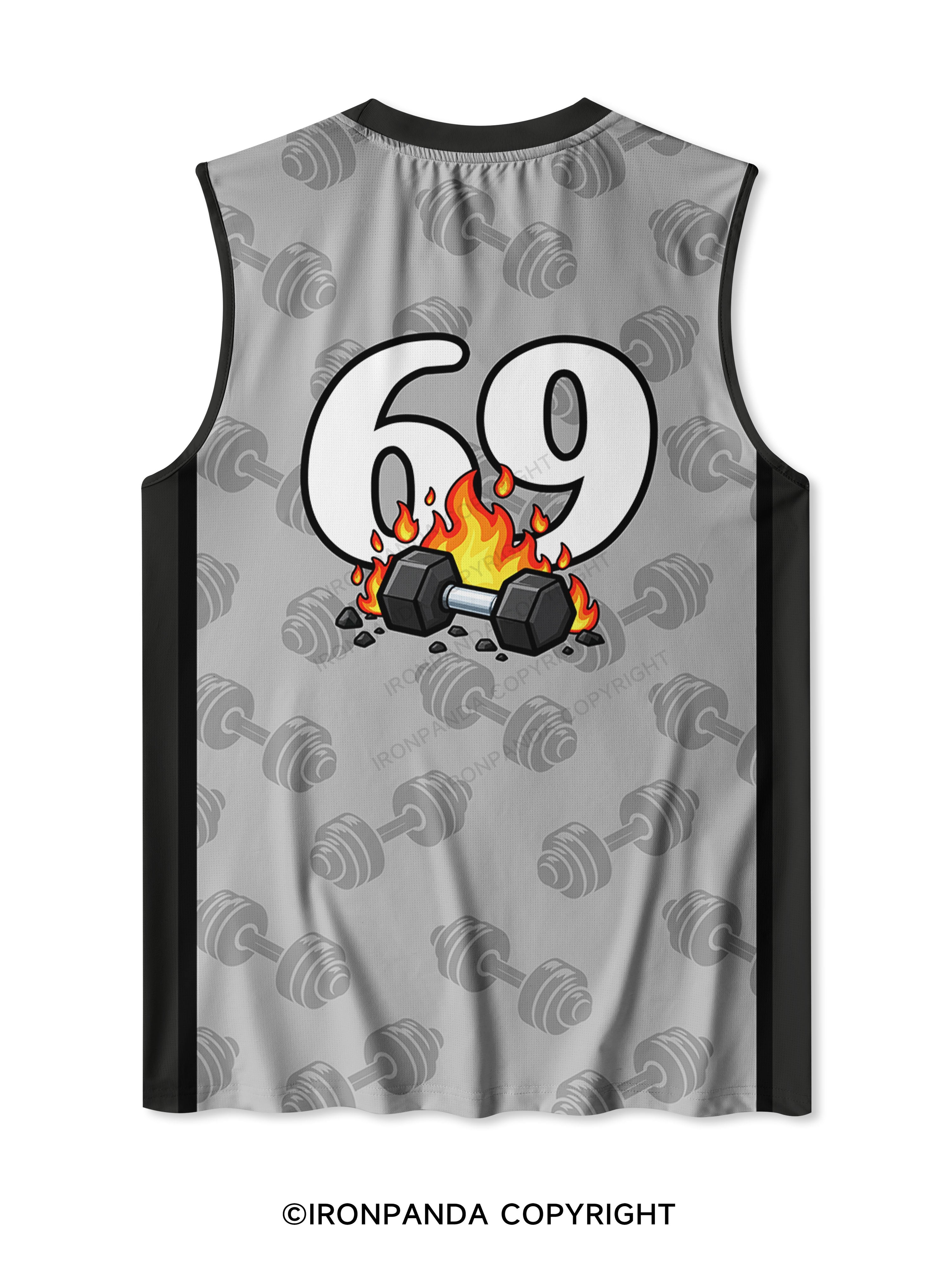 Funny Duck Gym Dumpster Fire Quick-Dry Mesh Tank