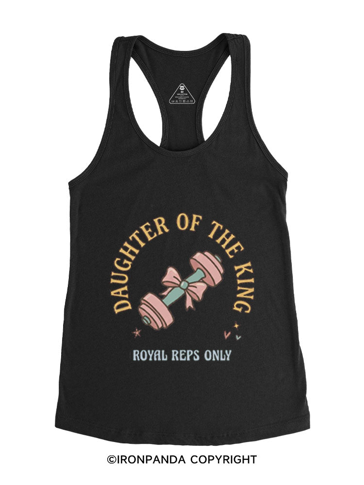 DAUGHTER OF THE KING ROYAL REPS ONLY Gym Racerback Tank