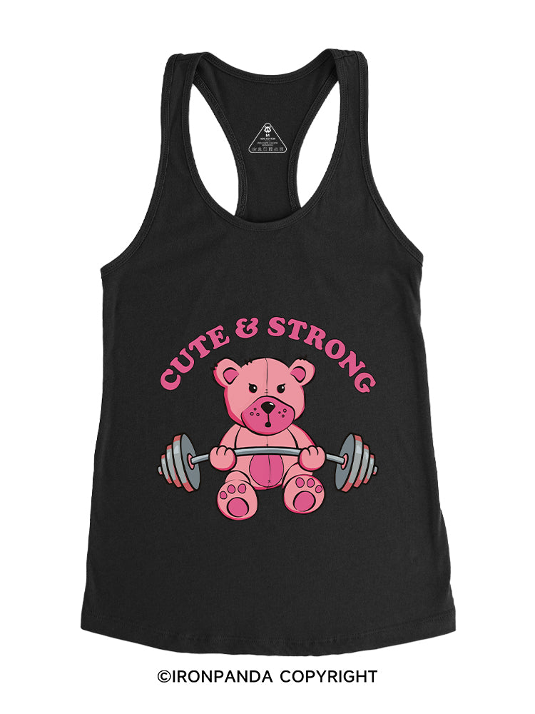 CUTE & STRONG Gym Racerback Tank
