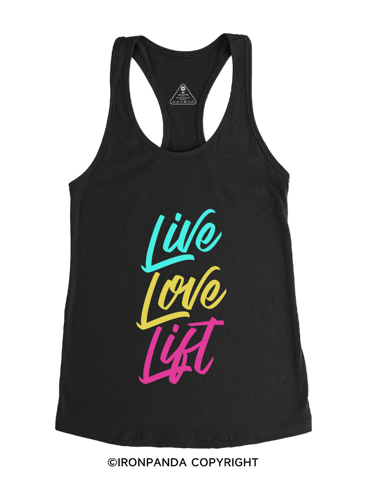LIVE LOVE LIFT Gym Racerback Tank