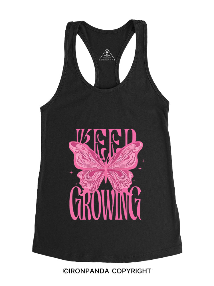 KEEP GROWING Gym Racerback Tank
