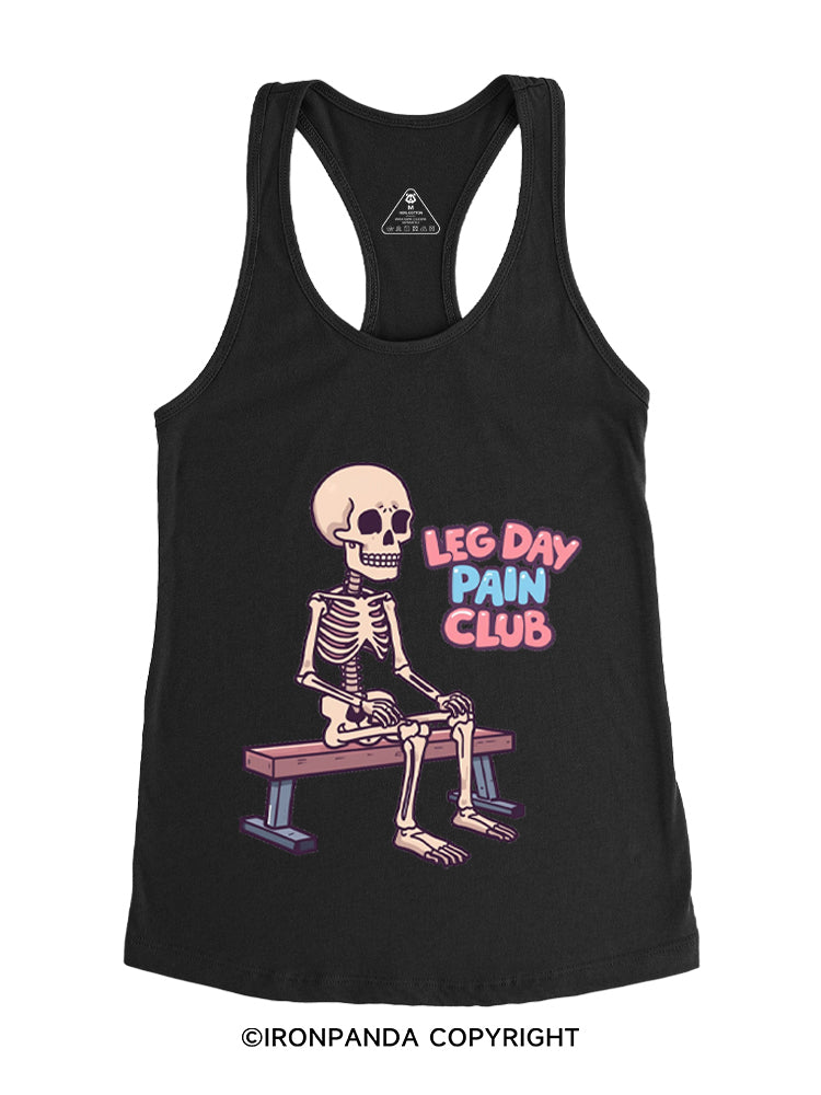 LEG DAY PAIN CLUB Gym Racerback Tank