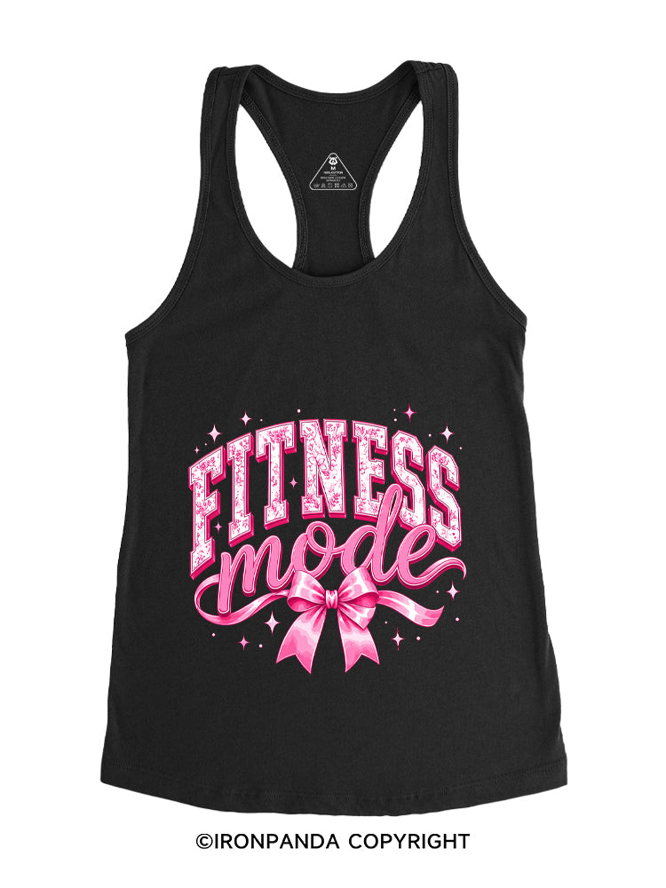 FITNESS MODE PINK GYM Gym Racerback Tank