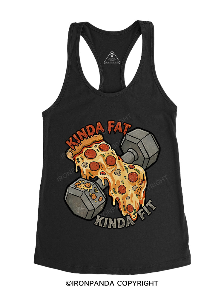 Kinda Fat Kinda Fit Gym Racerback Tank