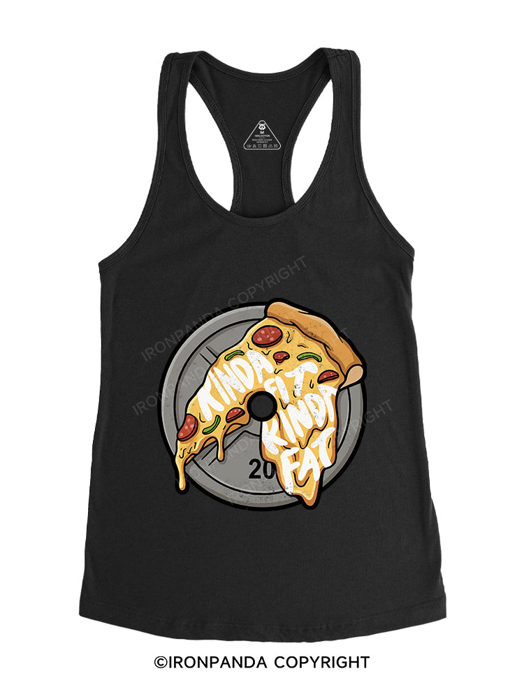 Kinda Fat Kinda Fit Gym Racerback Tank
