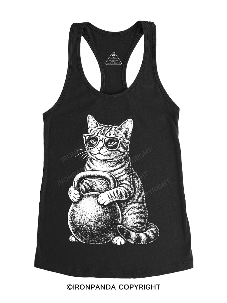 NERDY & STRONG Gym Racerback Tank