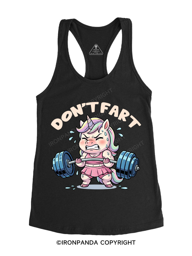 Don’t Fart Gym Racerback Tank
