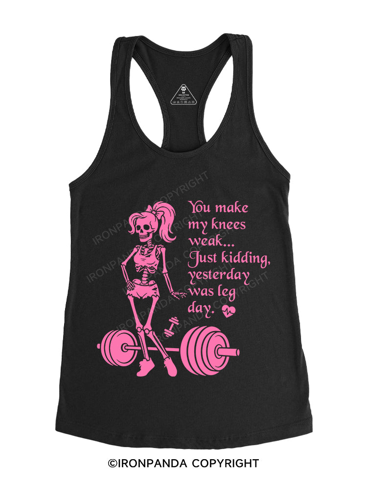 When Fitness Meets Flirt Gym Racerback Tank