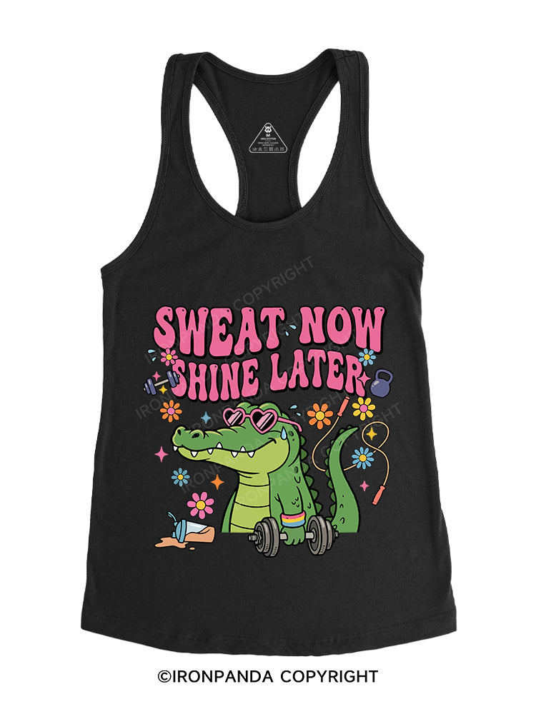 Sweat now, shine later Gym Racerback Tank