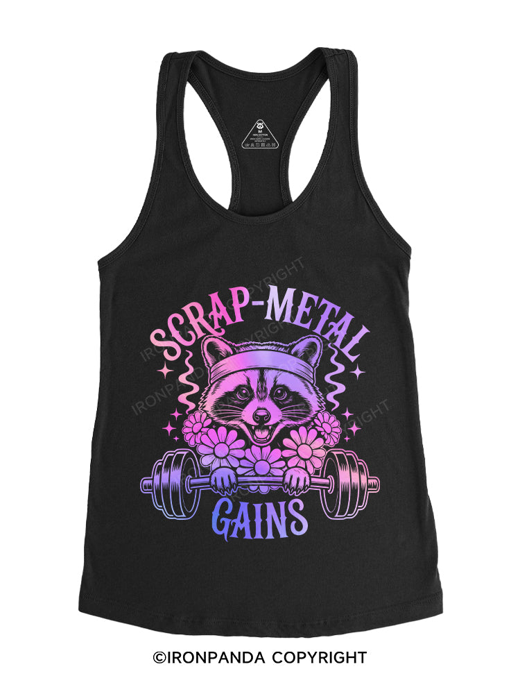 SCRAP‑METAL GAINS Gym Racerback Tank