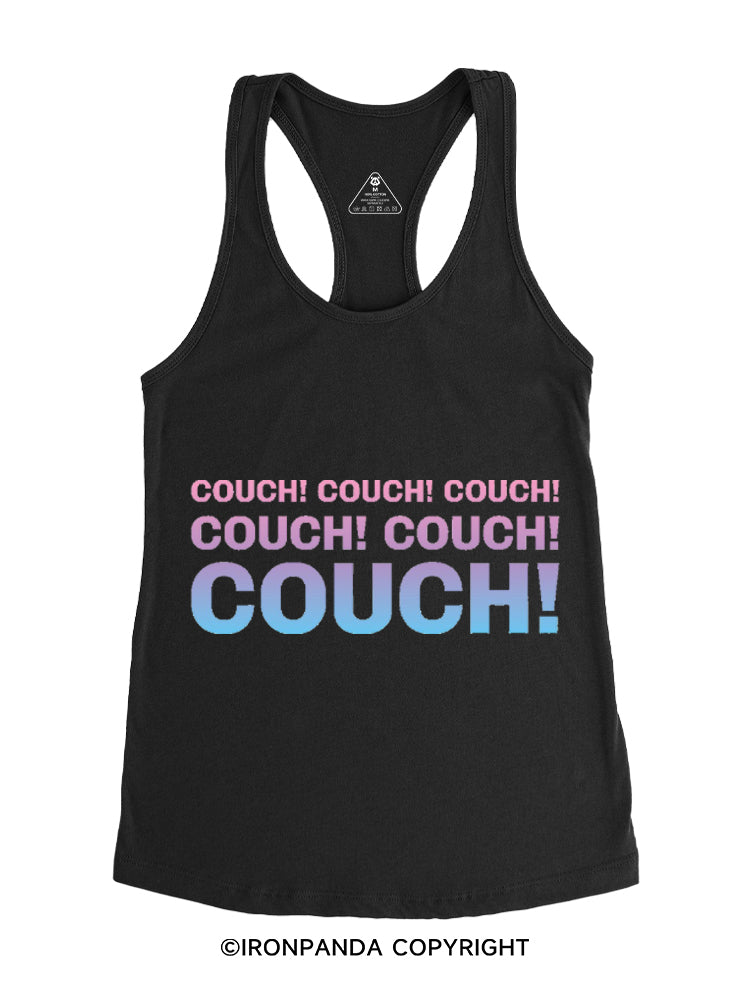 COUCH! COUCH! COUCH! Gym Racerback Tank