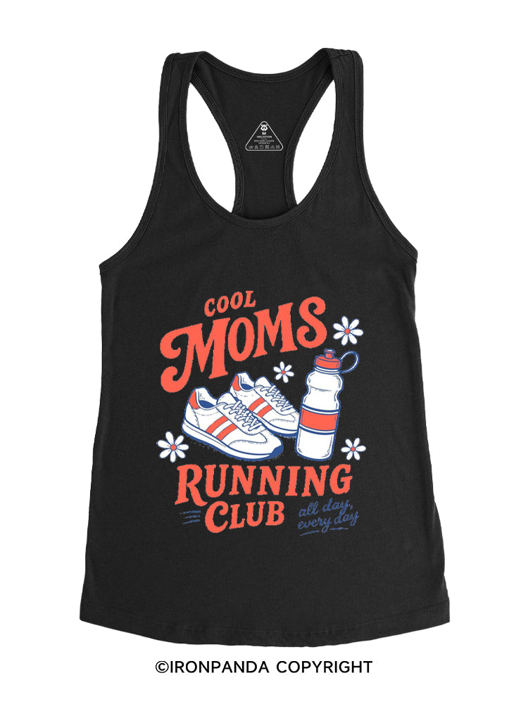 COOL MOMS RUNNING CLUB ALL DAY EVERY DAY Gym Racerback Tank