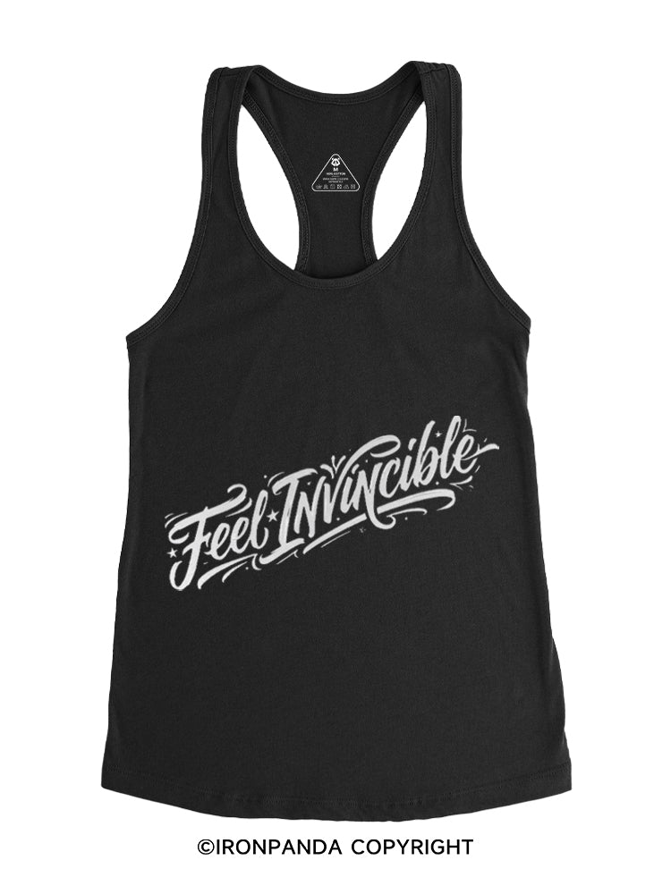 FEEL INVINCIBLE Gym Racerback Tank