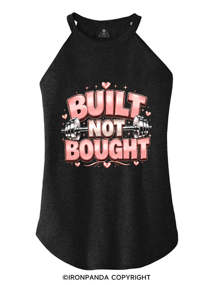 BUILT NOT BOUGHT POSITIVE GYM ROCKER COTTON TANK