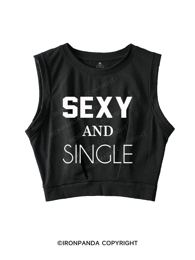 Sexy and Single SLEEVELESS CROP TOPS
