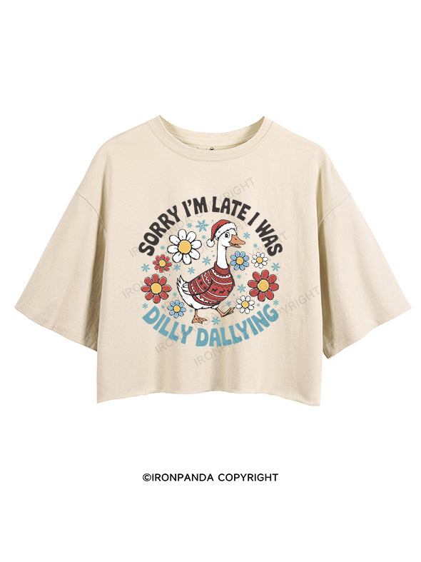 Sorry I'm late I was dilly dallying CROP TOPS