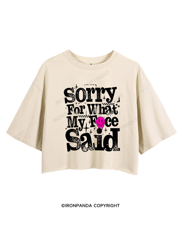 Sorry for what my face said CROP TOPS