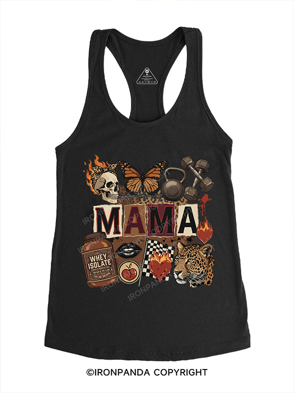 Strong  and  Sexy  Mom Gym Racerback Tank