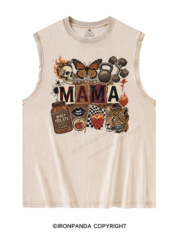 Strong  and  Sexy  Mom Washed Tank