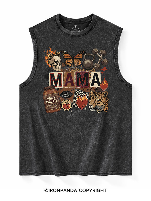 Strong  and  Sexy  Mom Washed Tank