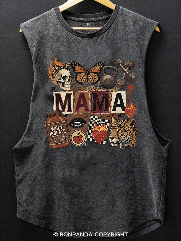 Strong  and  Sexy  Mom SCOOP BOTTOM COTTON TANK