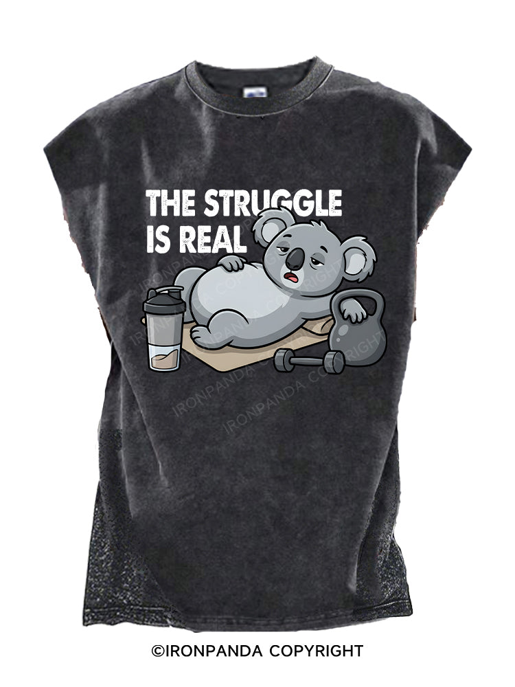 The Struggle is Real Cut Off Tank