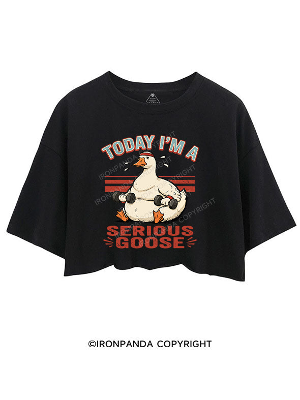 TODAY I'M A Serious Goose CROP TOPS