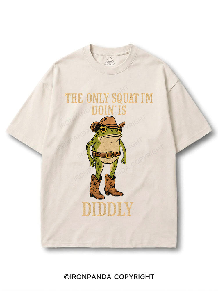 The Only Squat I'm Doin' Is Diddly COTTON PUMP COVER