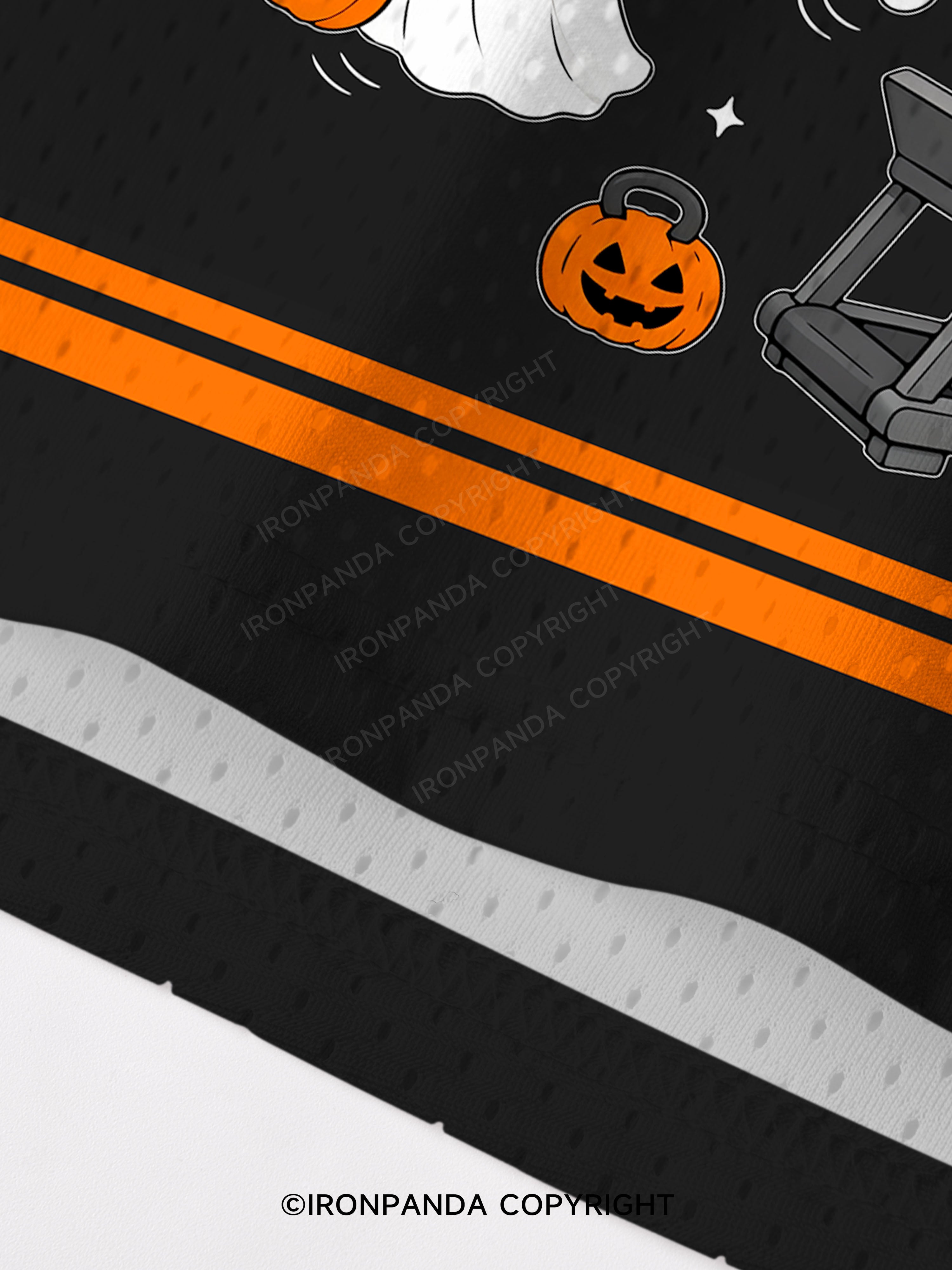 GHOST HALLOWEEN WORKOUT FITNESS Mesh Tank Top