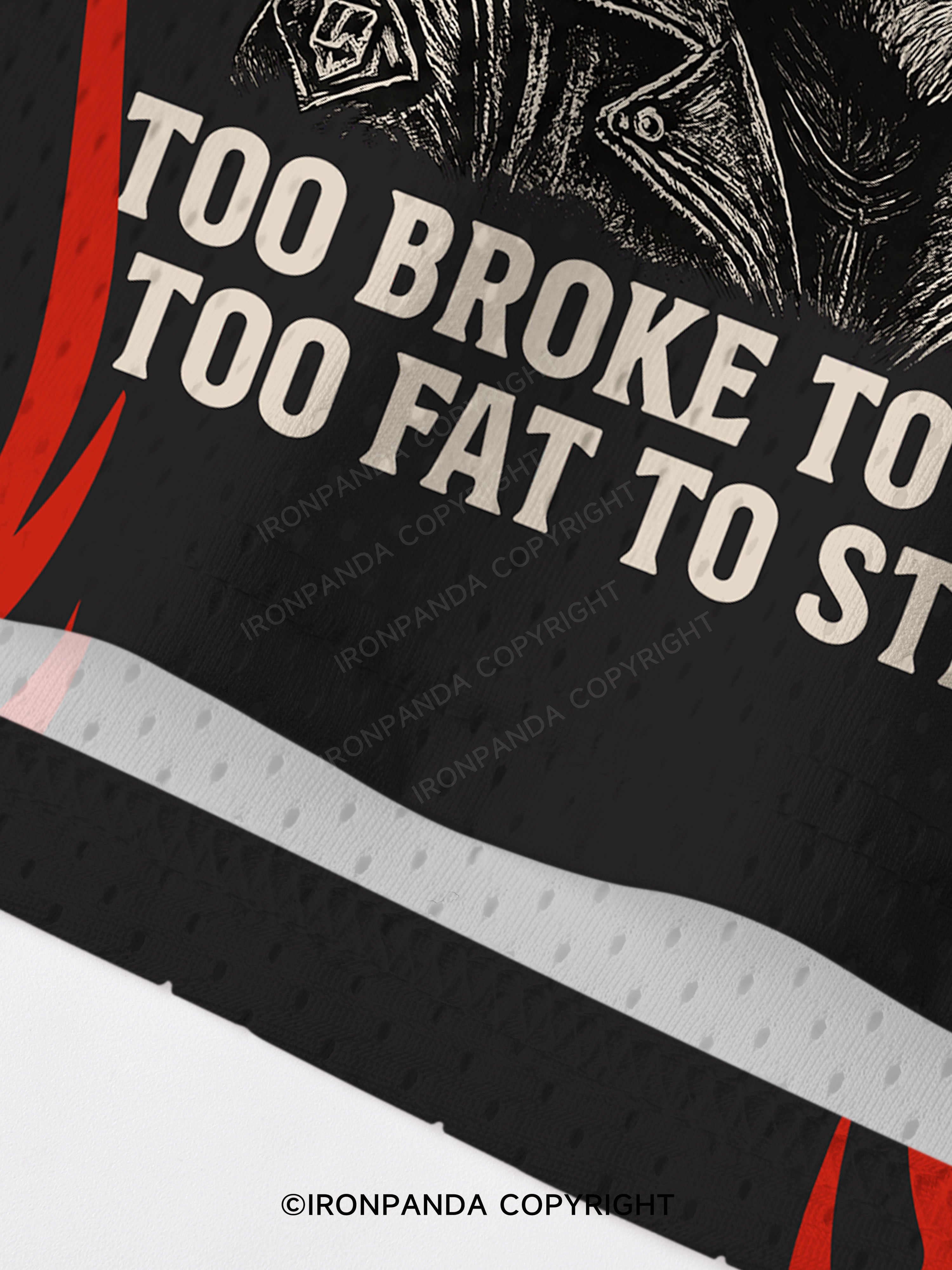 Too fat to strip Mesh Tank Top