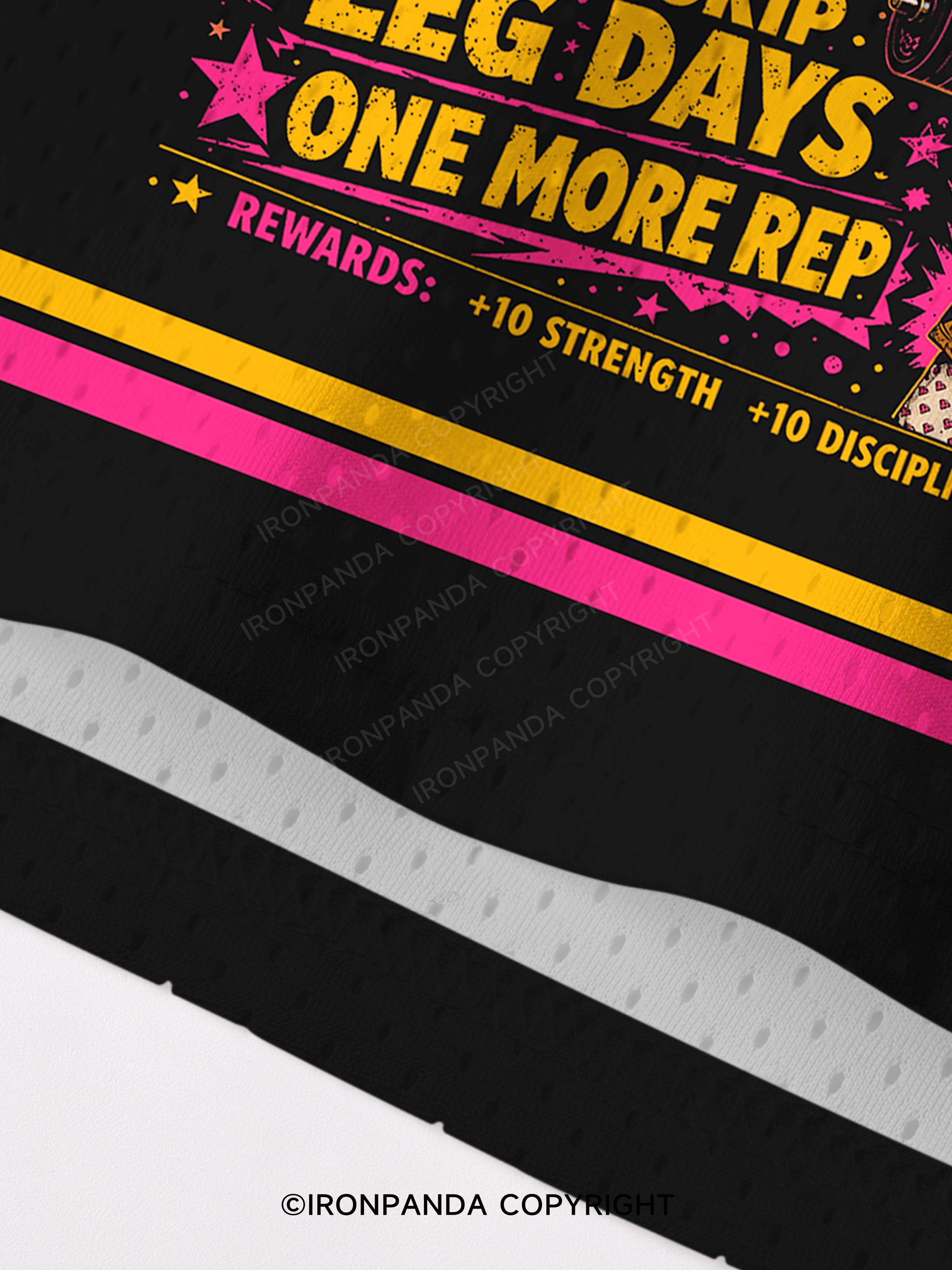 New Achievement Fitness Never Skip Leg Mesh Tank Top