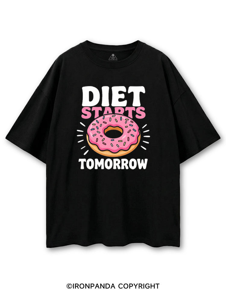 DIET STARTS TOMORROW COTTON PUMP COVER