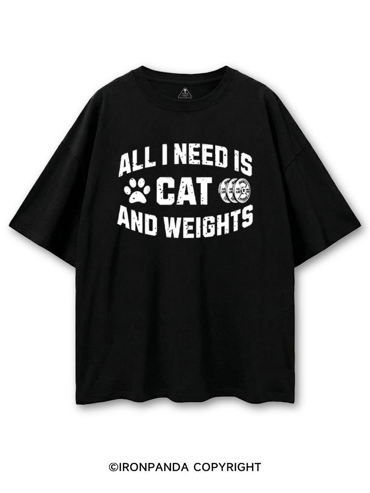 ALL I NEED IS CAT AND WEIGHTS COTTON PUMP COVER