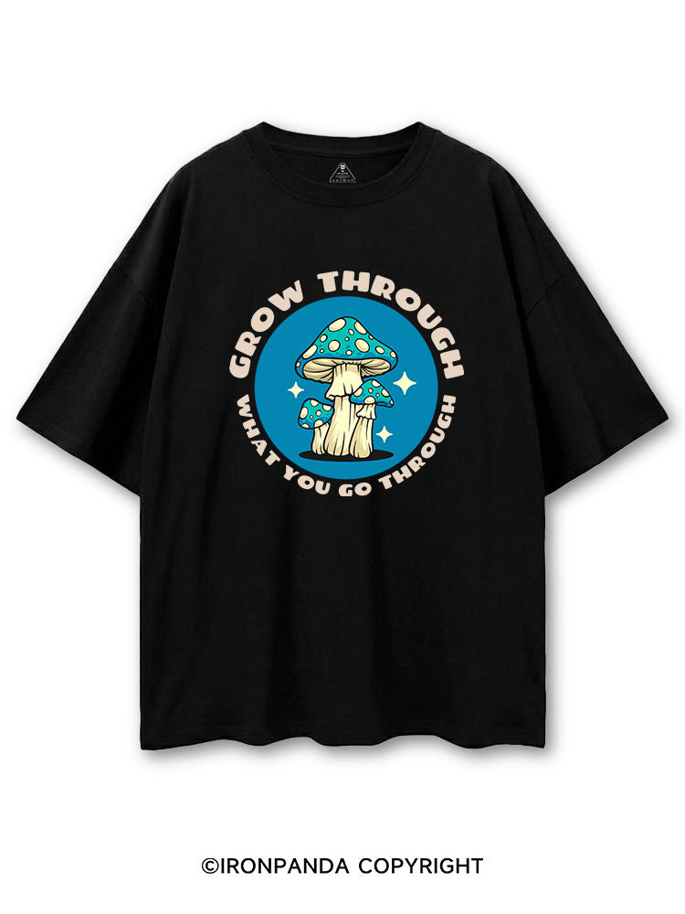 GROW THROUGH WHAT YOU GO THROUGH FUNNY GYM COTTON PUMP COVER