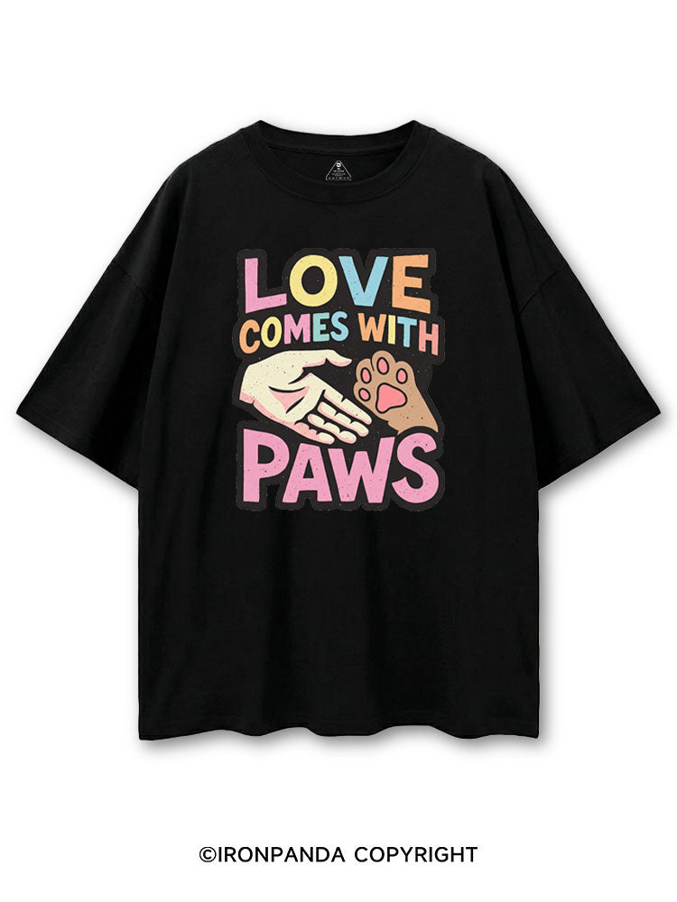 LOVE COMES WITH PAWS COTTON PUMP COVER