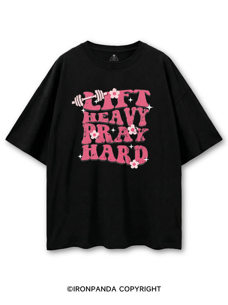 LIFT HEAVY PRAY HARD CHRISTIAN GYM COTTON PUMP COVER