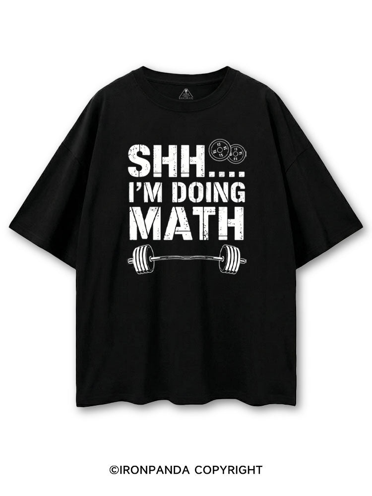 SHH I'M DOING MATH FUNNY GYM COTTON PUMP COVER