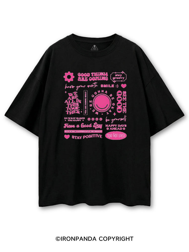 GOOD THINGS ARE COMING GROOVY COTTON PUMP COVER