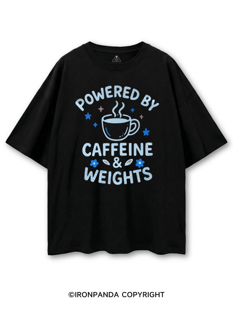 POWERED BY CAFFEINE & WEIGHTS COFFEE LOVER COTTON PUMP COVER