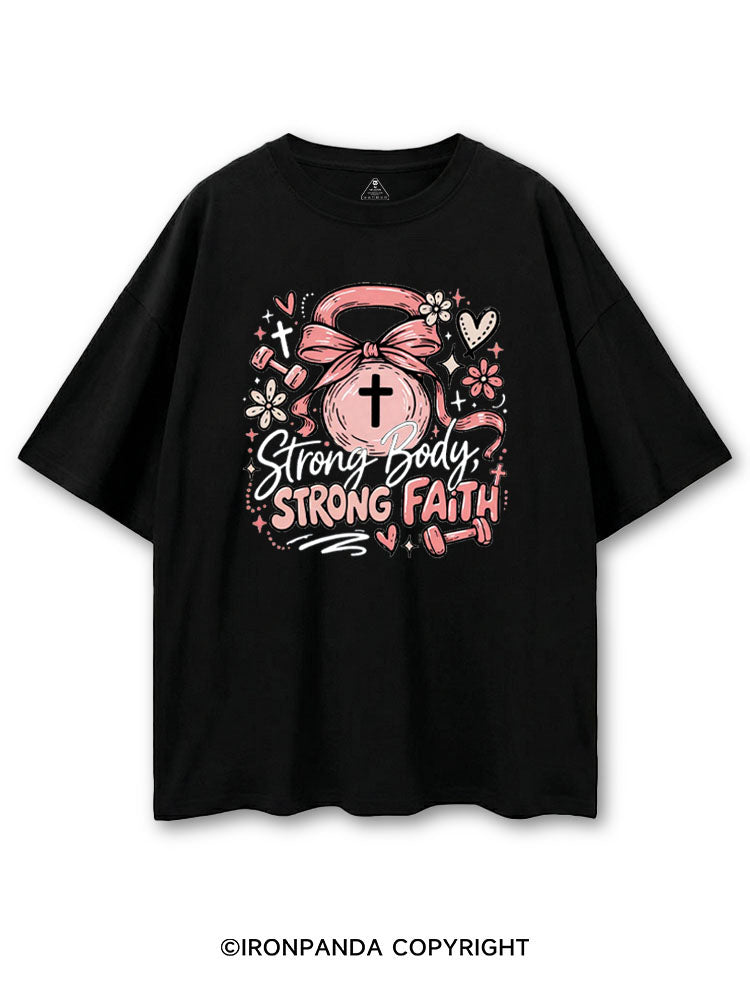 STRONG BODY, STRONG FAITH JESUS COTTON PUMP COVER