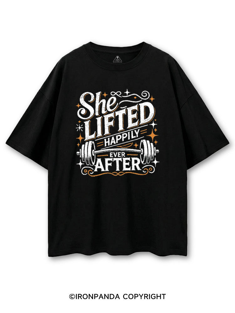 SHE LIFTED HAPPILY EVER AFTER GYM COTTON PUMP COVER